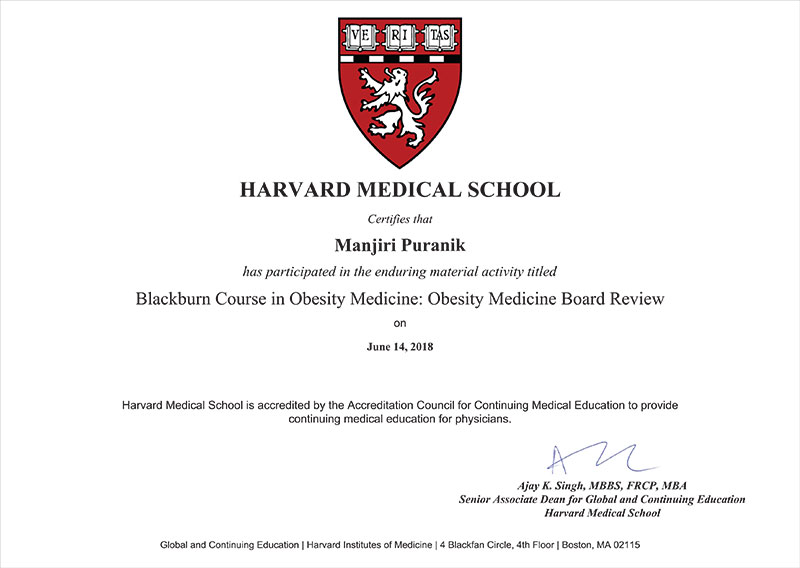 Certificate-Harvard university